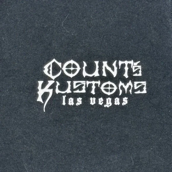 Counts Kustoms Las Vegas Skull Graphic Sleeveless T Shirt Mens XL - Picture 3 of 9